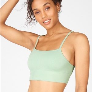 NWT Fabletics Kinsley Seamless Bralette Dusty Teal